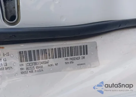 2015 Dodge Dart Sxt from USA, damaged, VIN 1C3CDFBB1FD405647